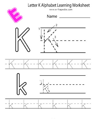 letter k worksheets for kindergarten