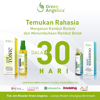 Hair Tonic GreenAngelica, Shampoo Green Angelica, Penumbuh Rambut Botak