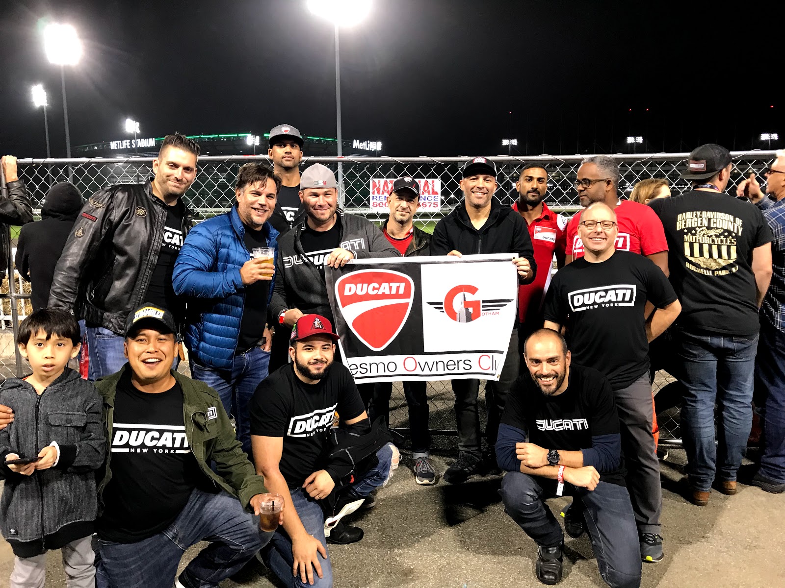 Tigh Loughhead of Gotham Ducati and Steve Radt of Ducati New York at American Flat Track