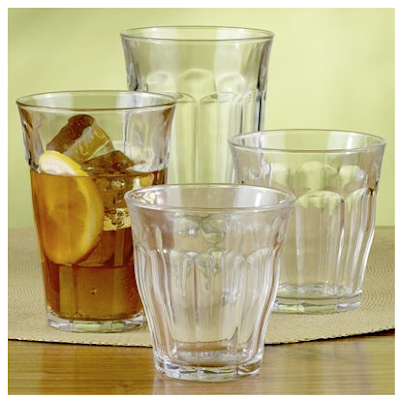 stackable Duralex Picardie glasses