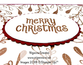 Copper Embossed Christmas Card Using Mistletoe Season Nigezza Creates 