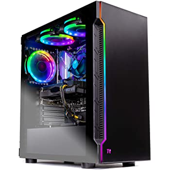 Skytech Shiva Gaming PC Desktop - AMD Ryzen 5 2600, NVIDIA RTX 2060, 16GB DDR4, 500G SSD, RGB Fans
