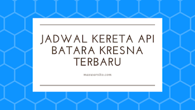 Jadwal Kereta Api Railbus Batara Kresna Solo Wonogiri 2021