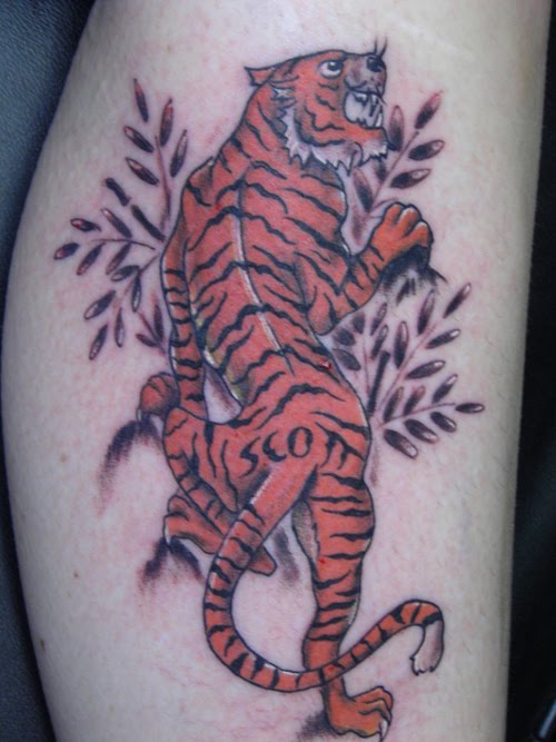Style Tiger Tattoo. Japanese tiger Tattoo Art