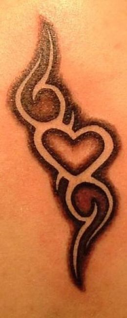 heart tattoos tribal. dresses simple heart tattoos