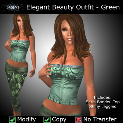 BSN Elegant Beauty Outfit - Green