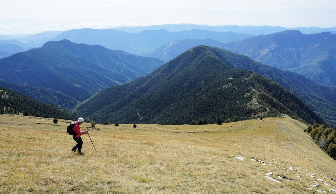 Descending from Tête de Clans