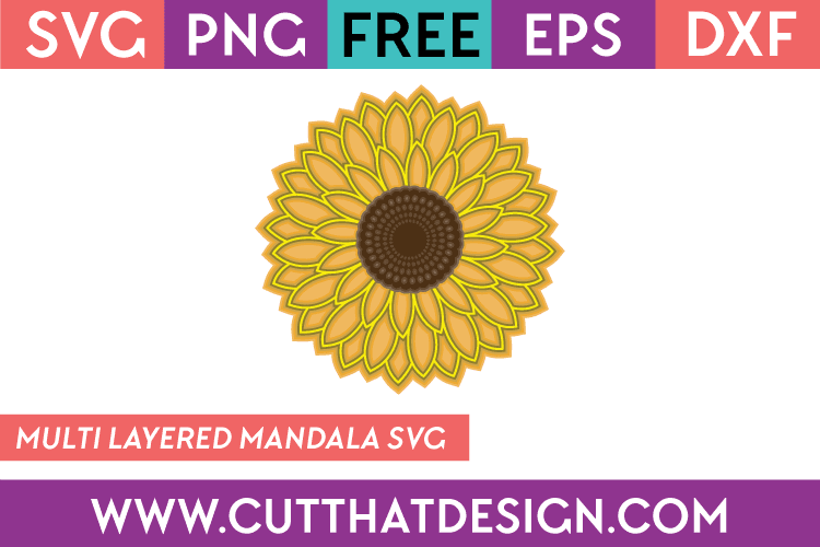 Download 3D Mandala Sunflower Svg - Free Layered SVG Files