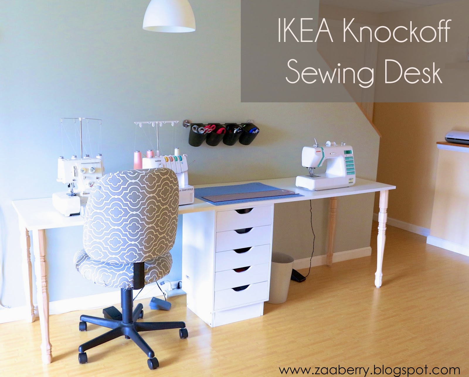 Zaaberry: DIY IKEA Knockoff Sewing Table