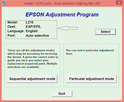 Cara Reset Printer Epson L210, Epson L110