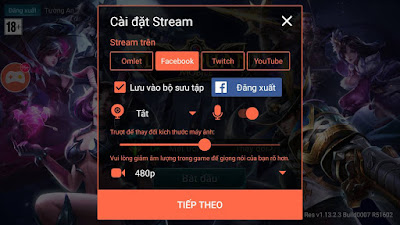 cách stream liên quân