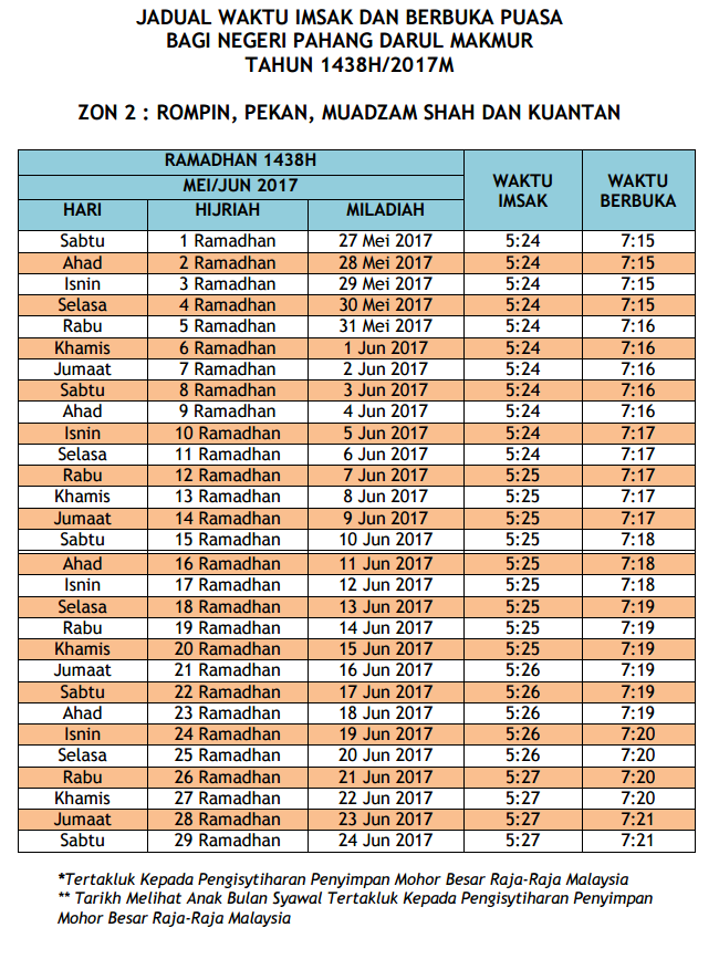 Jadual Waktu Solat 2019 / Berikut adalah jadwal sholat di kota malang