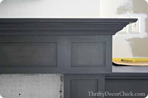 gray fireplace