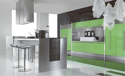 cocina color verde