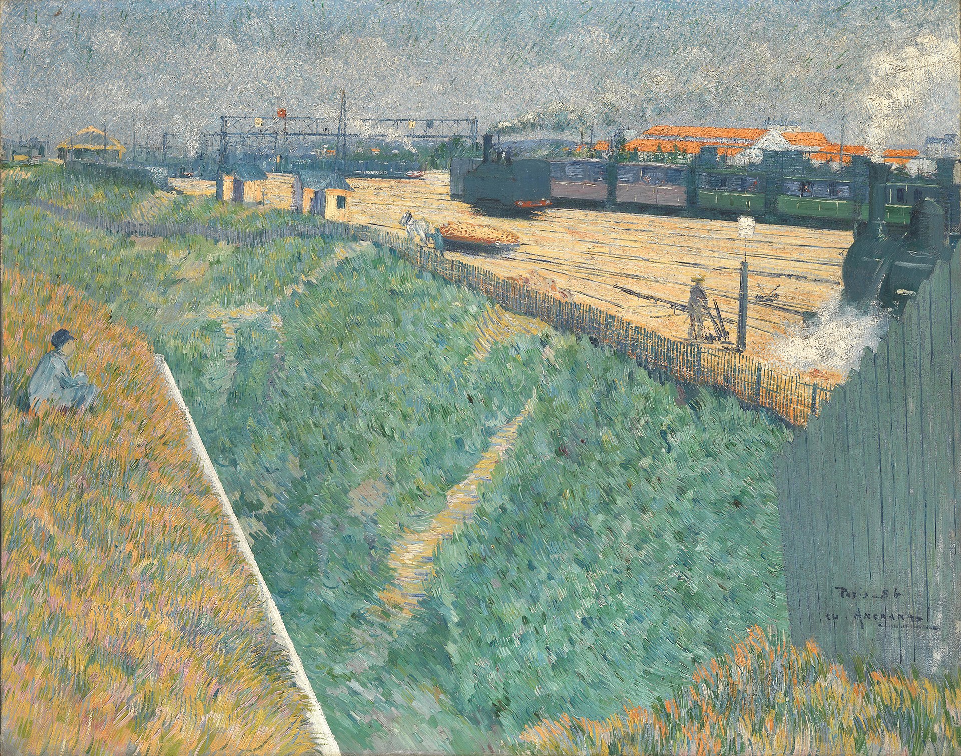 The Western Railway at its Exit from Paris, 1886
