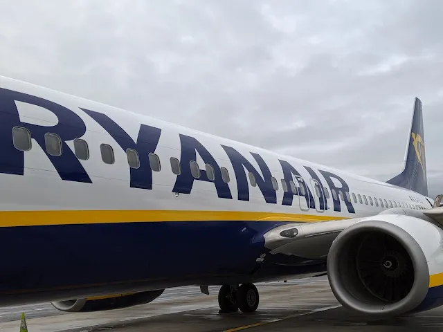 Ryanair plane at Dublin Airport