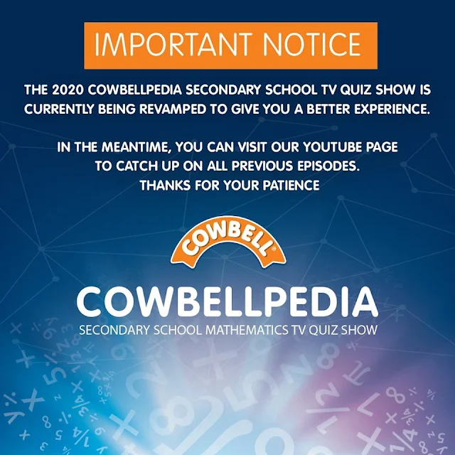 Cowbellpedia 2020 Mathematics Competition Suspended Indefinitely