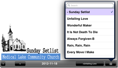 setlist 2012-11-18 unrealBook