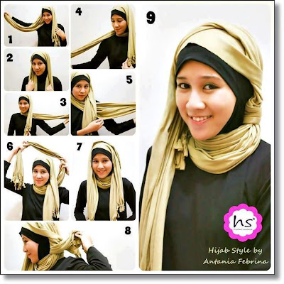 Cara Pakai Jilbab Style By Antania Febrina