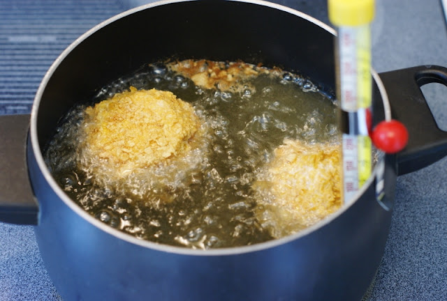 Making Classic Fried Ice Cream