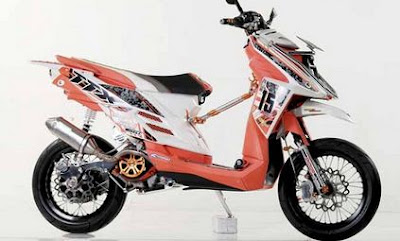 Modif Motor Matic Jadi Trail 