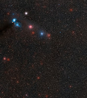 Wide field view of the sky around the very faint neutron star RX J1856.5-3754