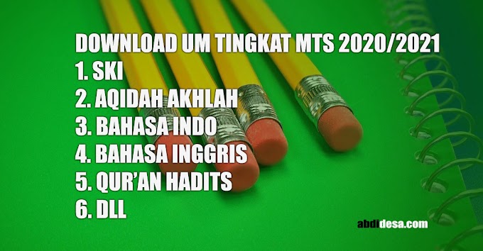 Download Contoh Soal Ujian Madrasah UM 2022/2023 MTs Gratis