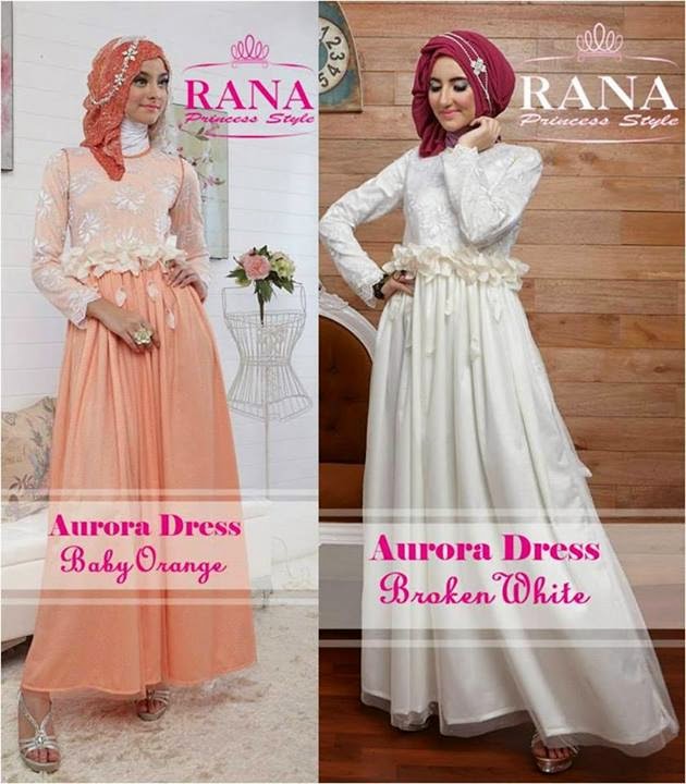 model baju gamis pesta terbaru  2014