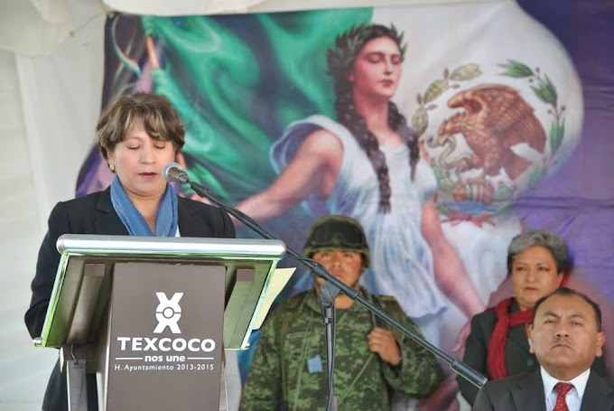 Conmemoran CXCIV aniversario de la Bandera en Texcoco