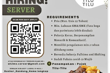 Loker Bandung Server Pojok Tilu Tilu Bandung