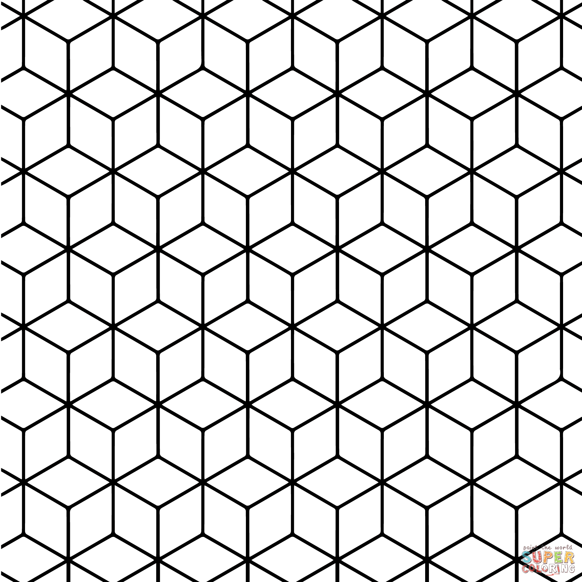 Geometric Design Coloring Pages For