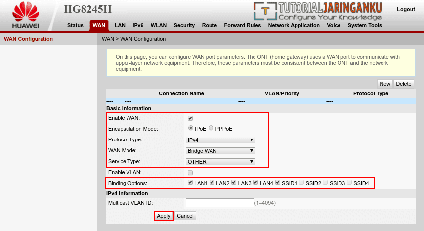 Cara Setting Modem Ont Huawei Hg8245H Menjadi Access Point - Tutorial Jaringan Komputer - Configure Your Knowledge