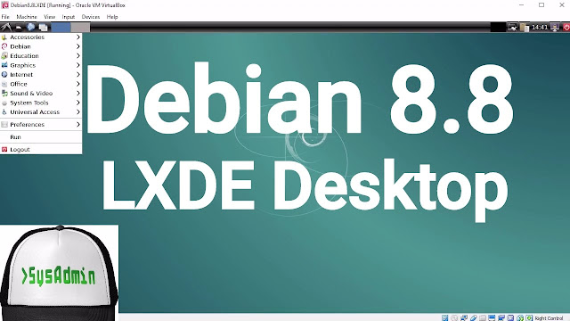 Debian 8.8 LXDE Desktop Installation on Oracle VirtualBox