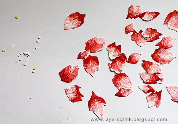 Layers of ink - World Cardmaking Day Tutorial by Anna-Karin, Poinsettia Christmas Card