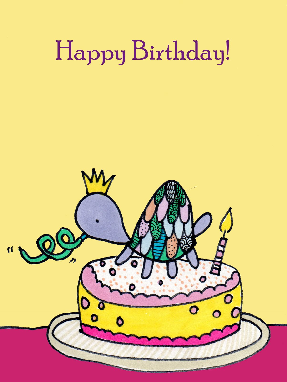 Love Love Drawing: Birthday Turtle