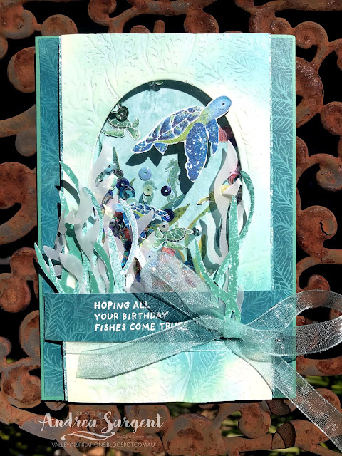 Just Jade Whale of a Time Stampin Up card, Andrea Sargent, Independent Stampin' Up! Demonstrator, Valley Inspirations, Adelaide Foothills, Australia