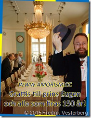DSC05945.JPG Waldemarsudde matbord fest med Fredrik Vesterberg amorism och prins Eugen 150 år
