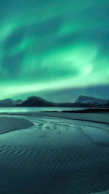 Northern Lights Sky Scenery PC Desktop Wallpaper