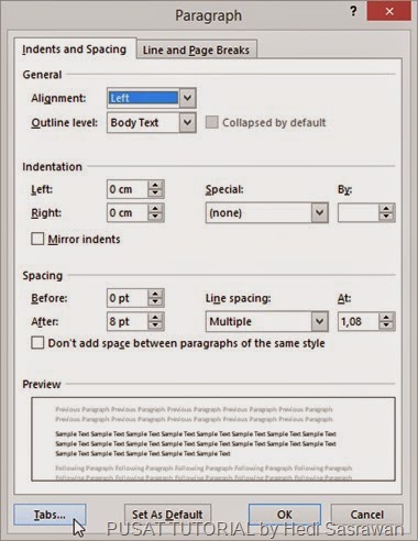 Tutorial Membuat Daftar Isi Dengan Microsoft Office Word 6