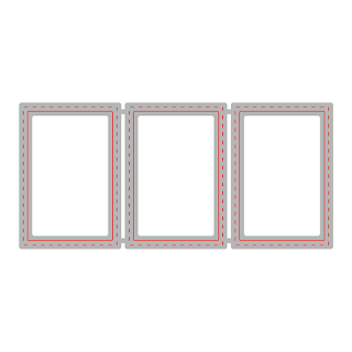 RECTANGLE WINDOWS TRIO | HONEY CUTS