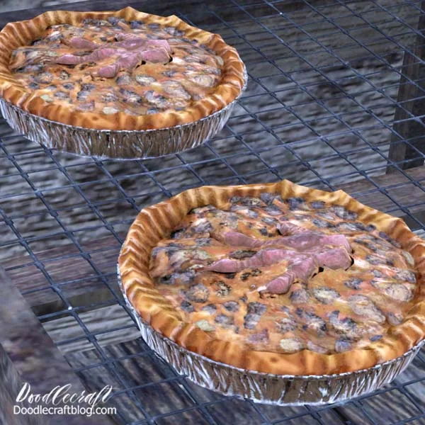 The Carnival Pie recipe can only be found as a reward for completing the "Tunnel of Love" event.   You can find Carnival Pies around the park...Betty Hill sells them, there are 3 on a stall at the entrance of the park near Lewisburg Train Station, and has a 9% chance of being awarded to players at the completion of the Nuka World on Tour events: Tunnel of Love, Seismic Activity, Most Wanted and Spin the Wheel.   Mirelurk eggs are by far the hardest of the ingredients to find...but I have success going to Ohio River Adventure and combing the shore.