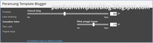 Cara Mengganti Template di Perancang Template Blogger