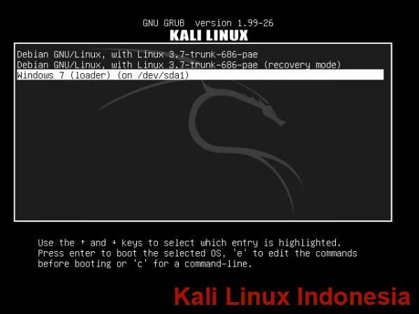 Cara Dual Boot Kali Linux dan Windows 