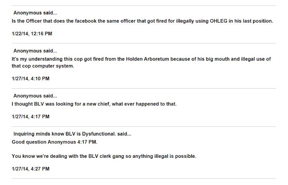 These are NUTS blog posts about BLV cop Sean Ahlehian aka LM Shaffer.