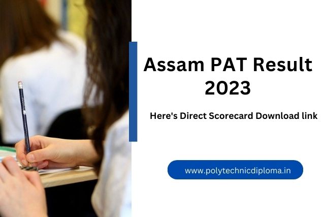 DTE Assam Polytechnic Admission Test Result