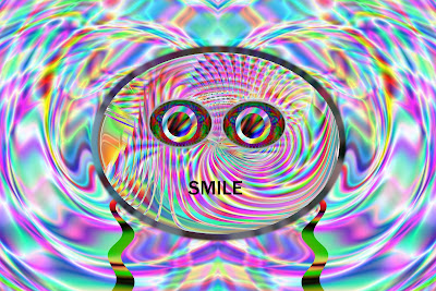 psychedelic art by gvan42 Smiling Alien