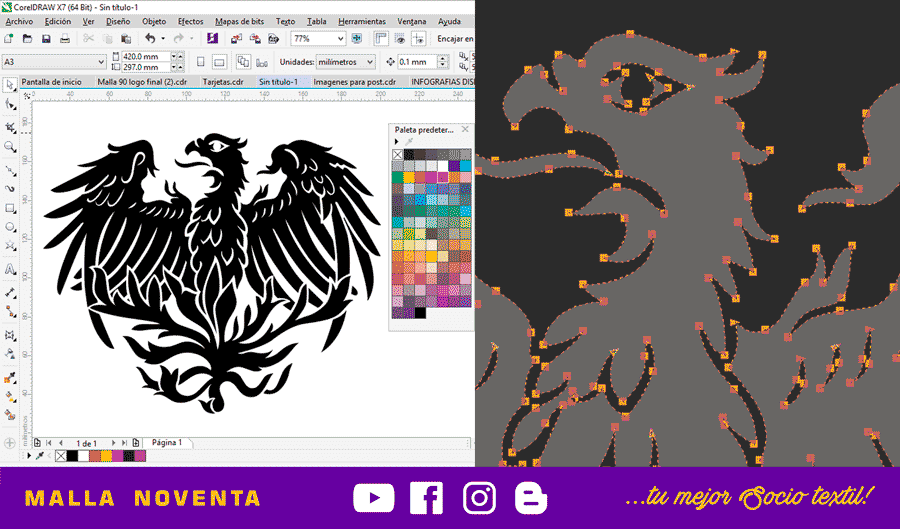 vectorizado en CorelDraw