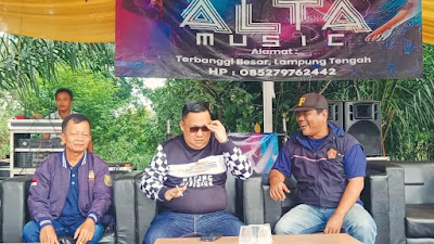 Support Elsan Tomi, Pengurus Karang Taruna Provinsi Lampung dan Kecamatan Hadiri Drag Race/Bike 2023