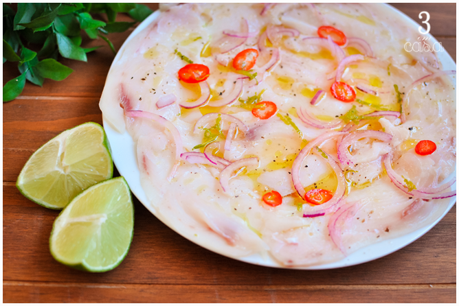 como fazer carpaccio robalo