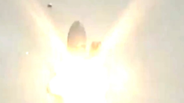 UFO evidence that shows it interfering with the SpaceX Rocket and it explodes..